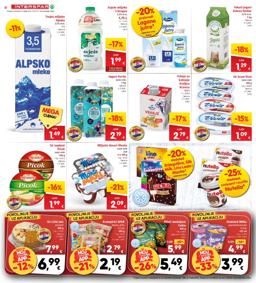 INTERSPAR katalog Akcija 09.07.-15.07.2025.