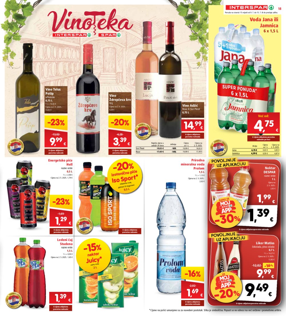 INTERSPAR katalog Akcija 09.07.-15.07.2025.