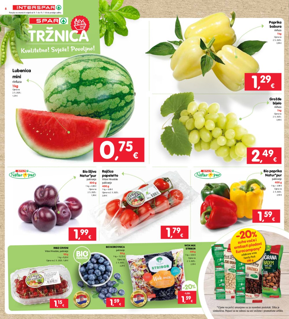 INTERSPAR katalog Akcija 09.07.-15.07.2025.