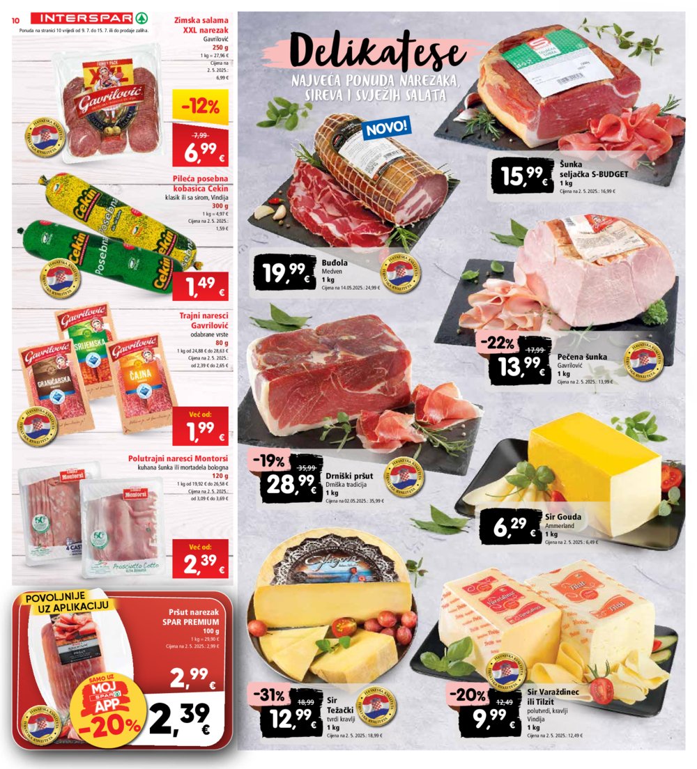 INTERSPAR katalog Akcija 09.07.-15.07.2025.
