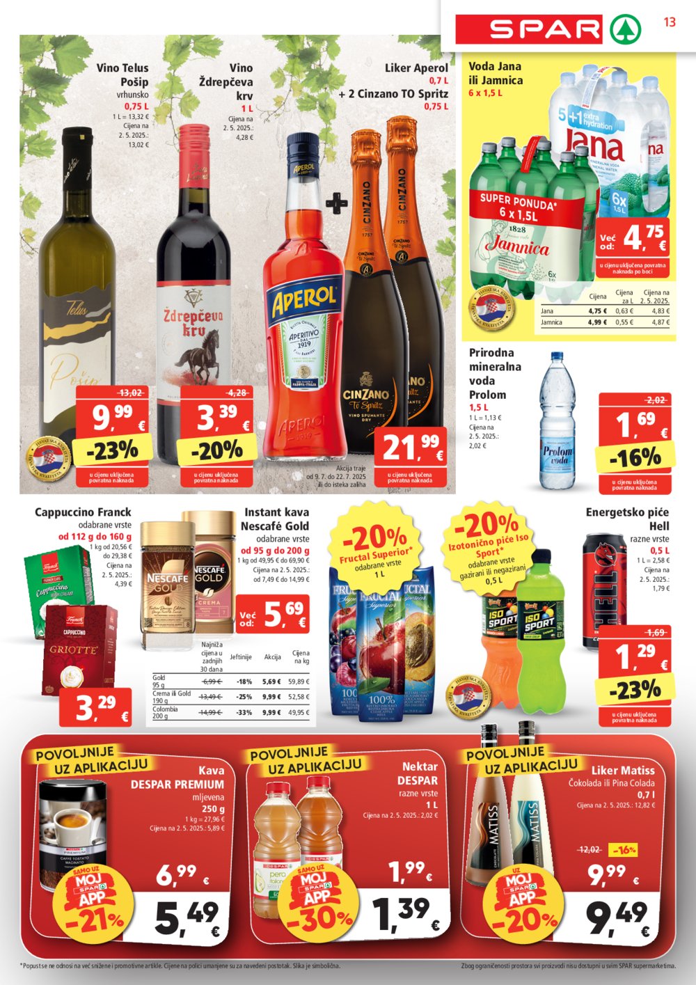SPAR katalog Akcija 09.07.-15.07.2025.