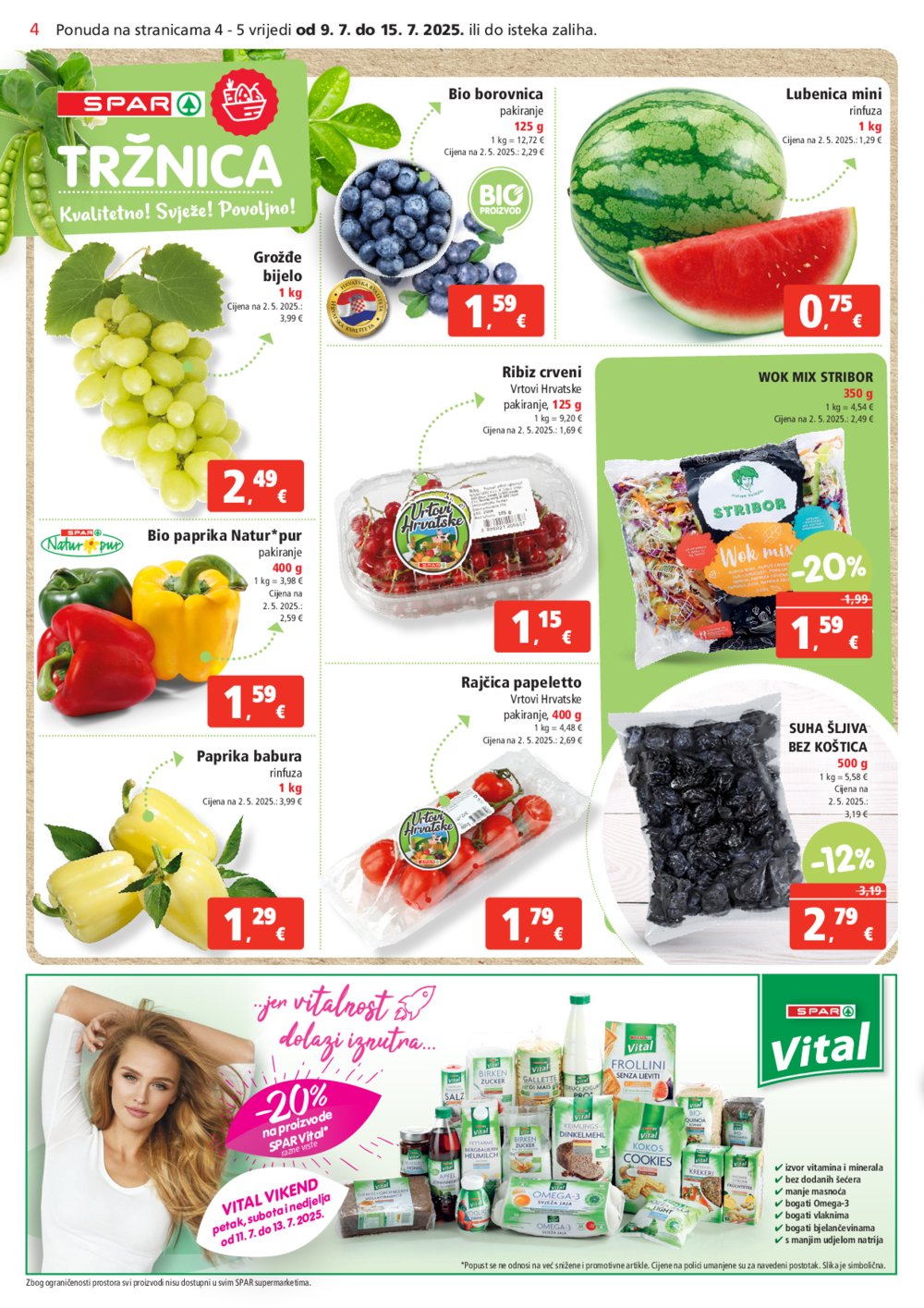 SPAR katalog Akcija 09.07.-15.07.2025.