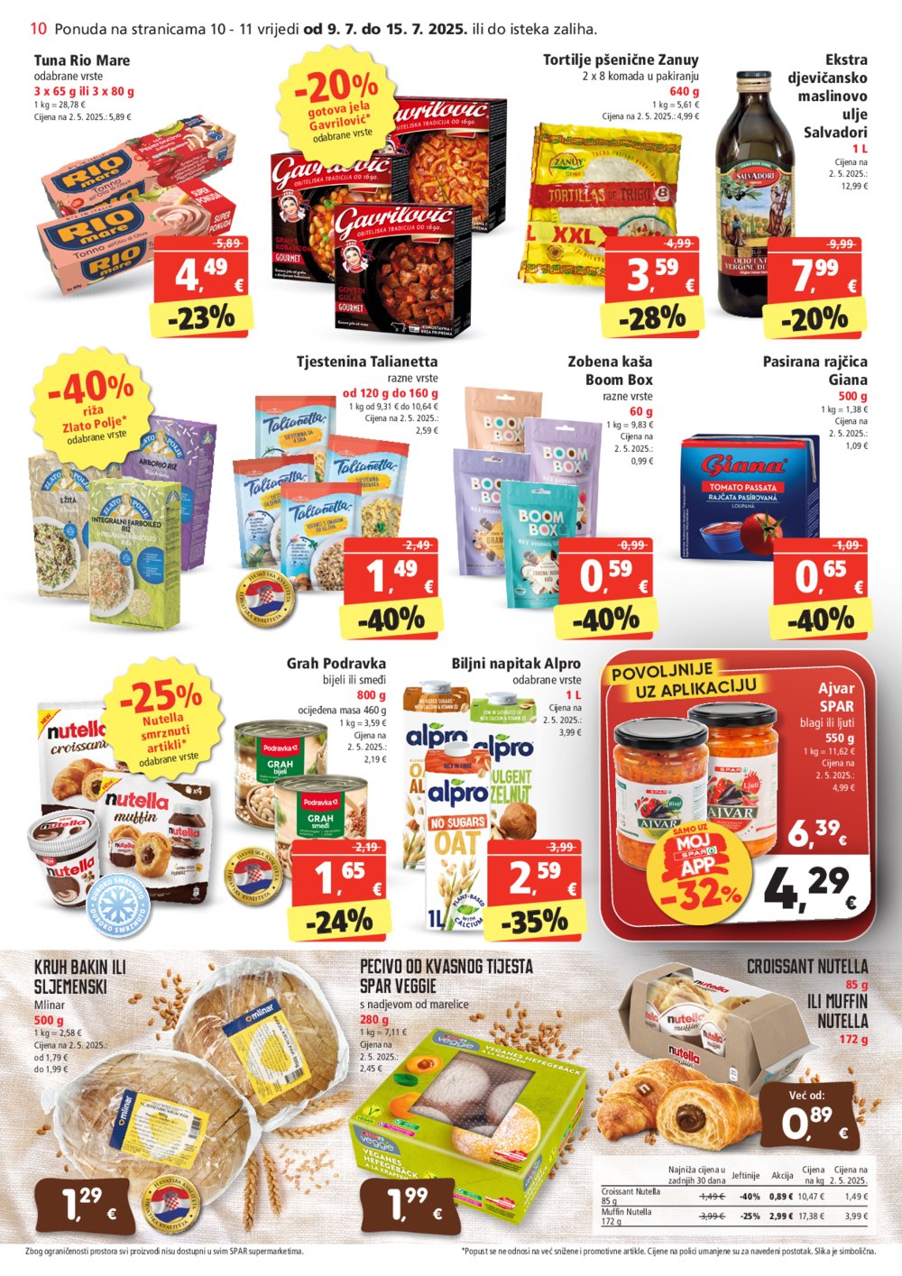 SPAR katalog Akcija 09.07.-15.07.2025.