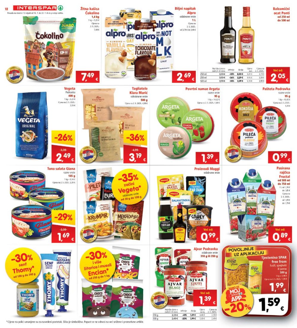 INTERSPAR katalog Akcija 16.07.-22.07.2025.