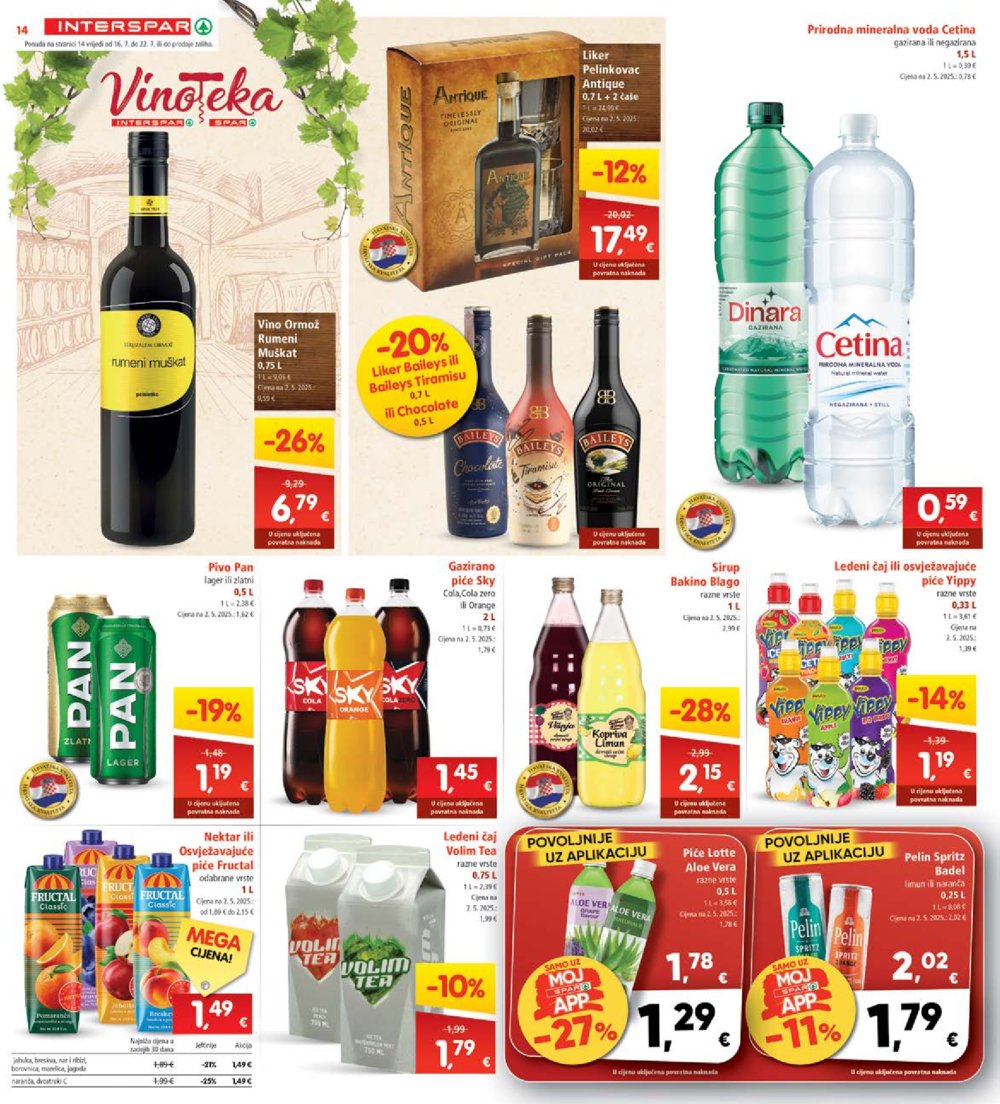 INTERSPAR katalog Akcija 16.07.-22.07.2025.