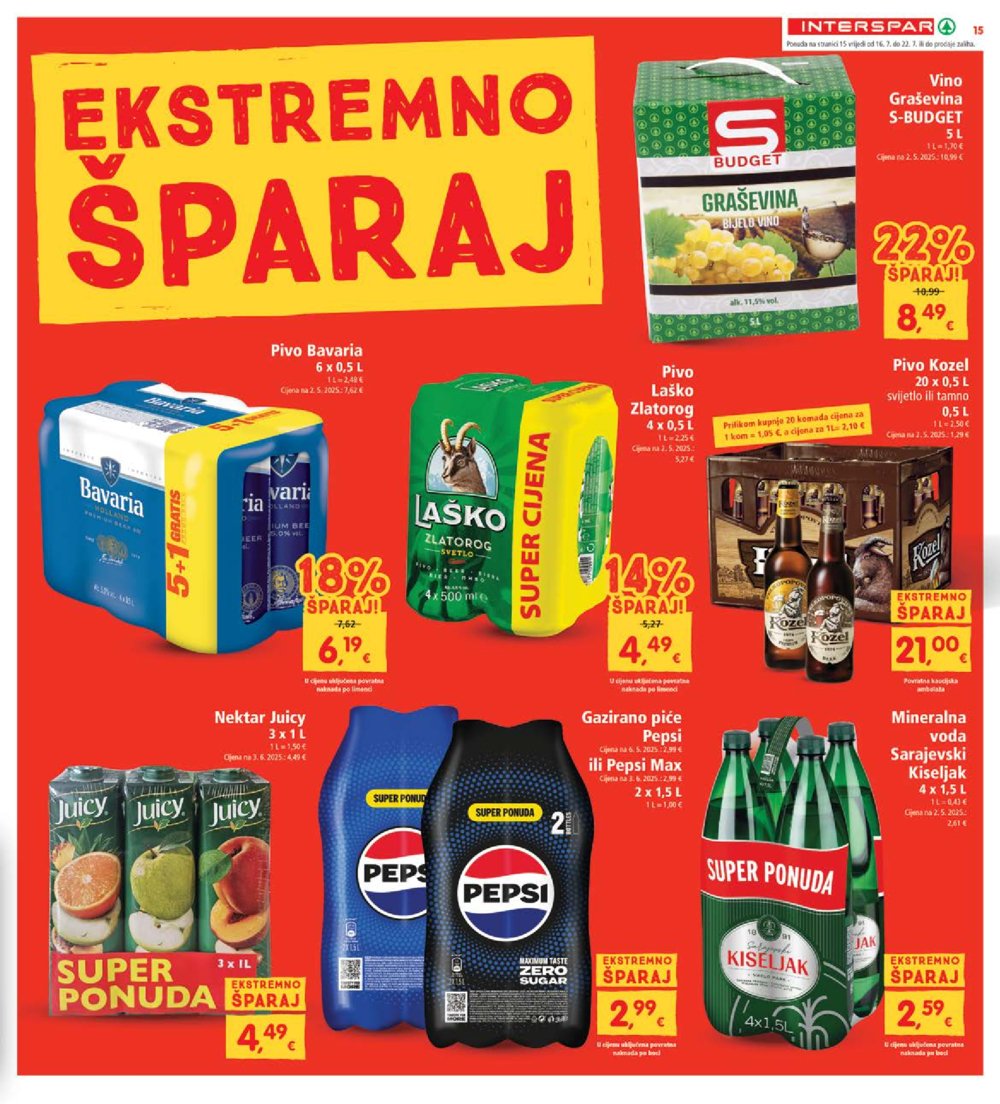 INTERSPAR katalog Akcija 16.07.-22.07.2025.