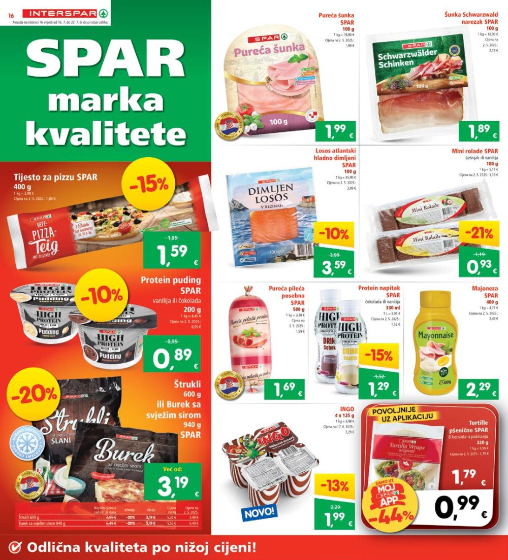INTERSPAR katalog Akcija 16.07.-22.07.2025.