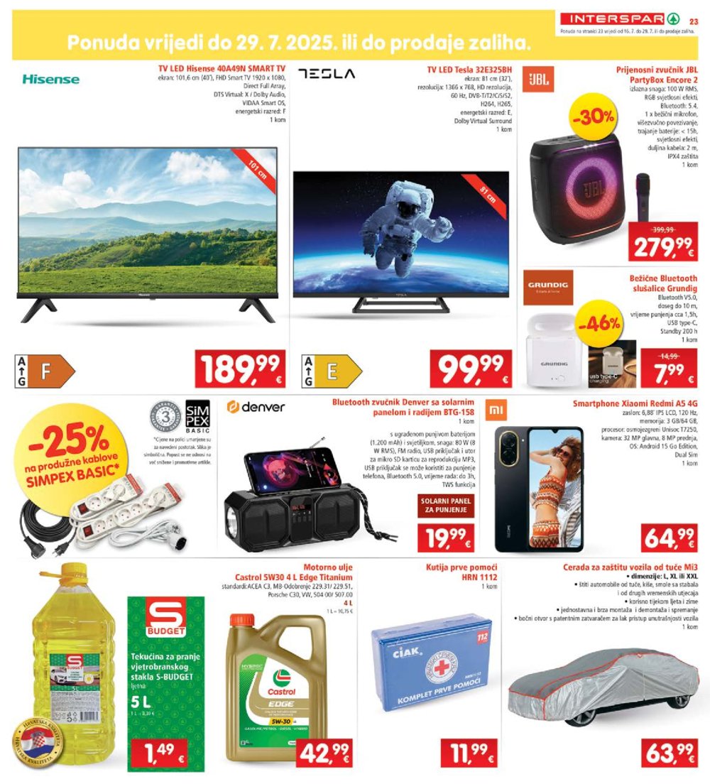 INTERSPAR katalog Akcija 16.07.-22.07.2025.