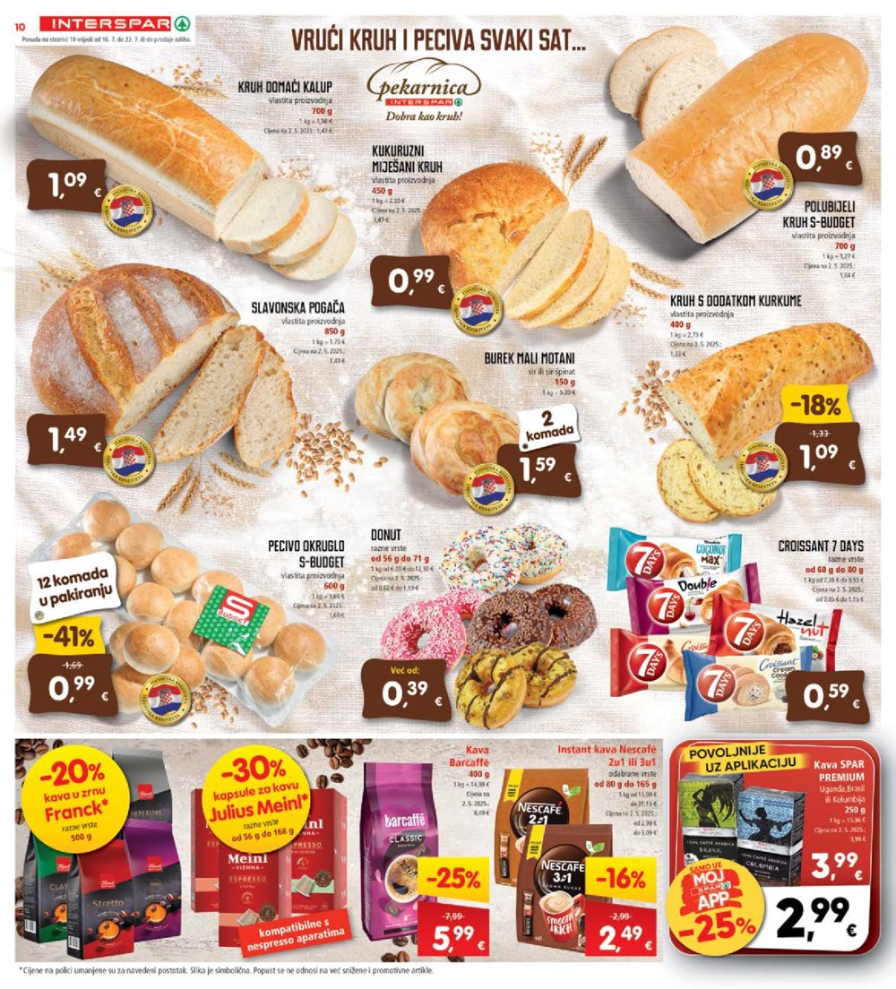 INTERSPAR katalog Akcija 16.07.-22.07.2025.