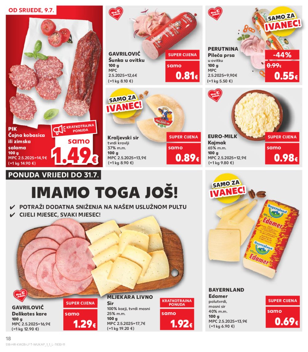 Kaufland katalog Akcija 09.07.-15.07.2025. Ivanec