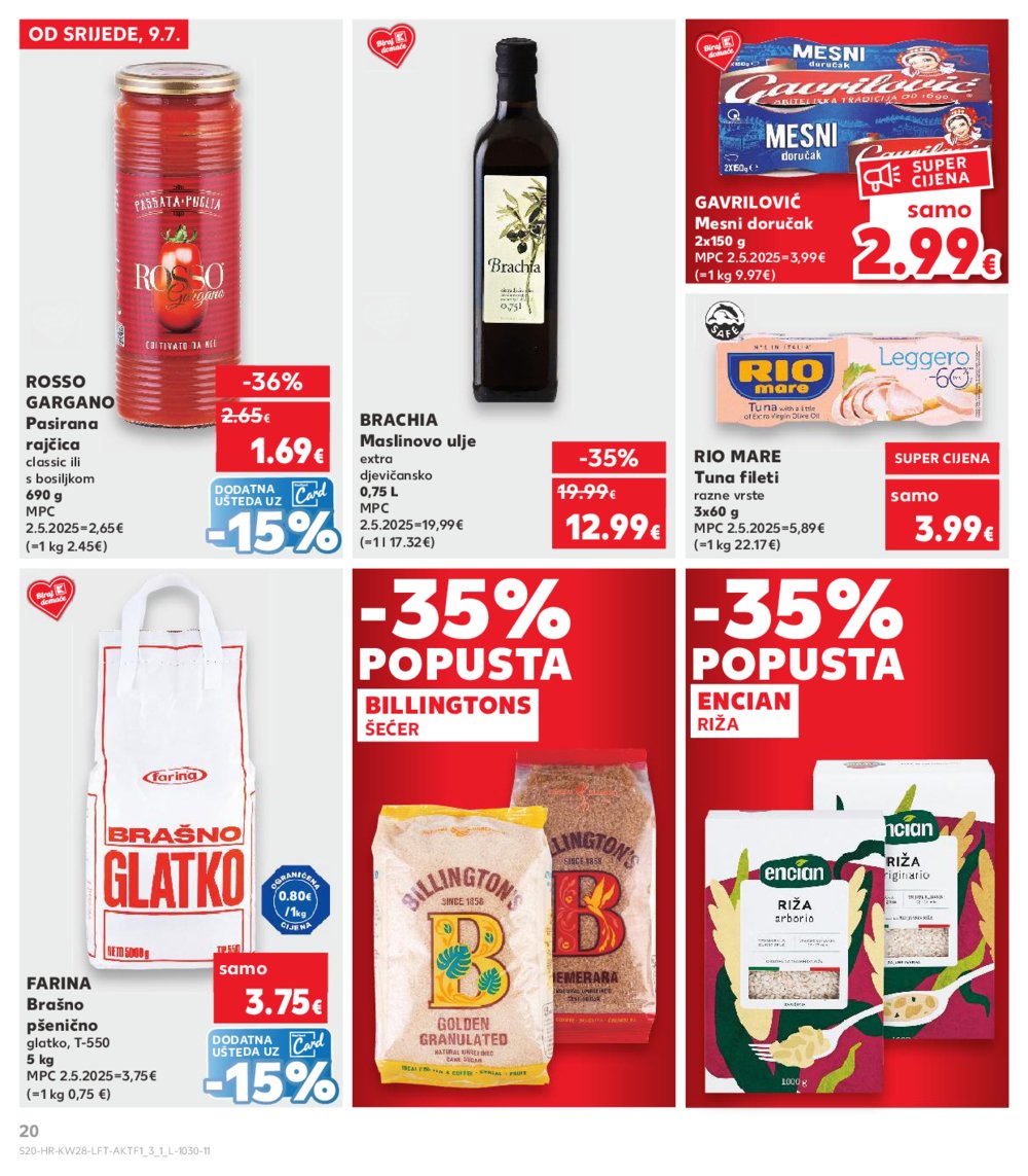 Kaufland katalog Akcija 09.07.-15.07.2025. VG, Po, Ro, Vo, Vu, DS, Ma