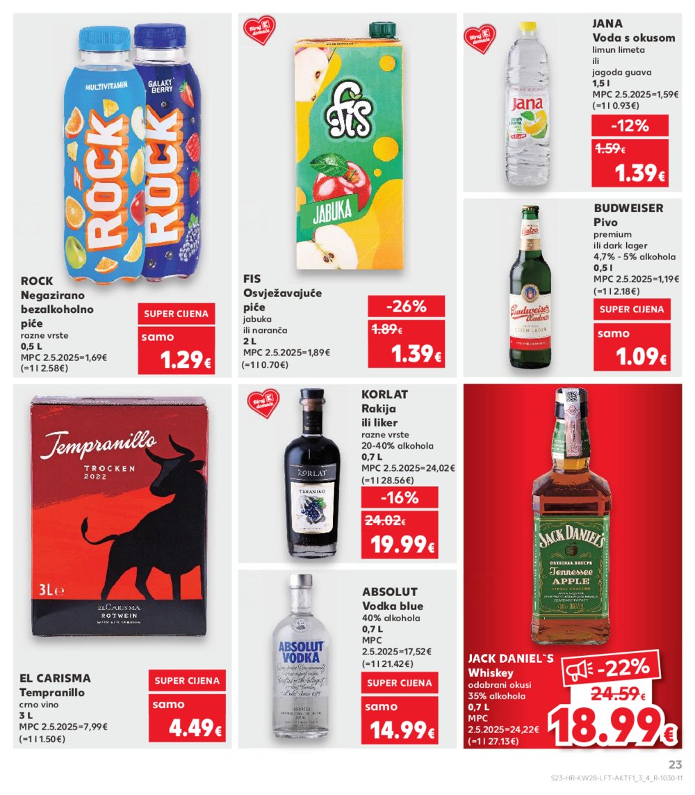 Kaufland katalog Akcija 09.07.-15.07.2025. VG, Po, Ro, Vo, Vu, DS, Ma