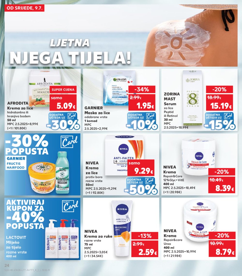 Kaufland katalog Akcija 09.07.-15.07.2025. VG, Po, Ro, Vo, Vu, DS, Ma
