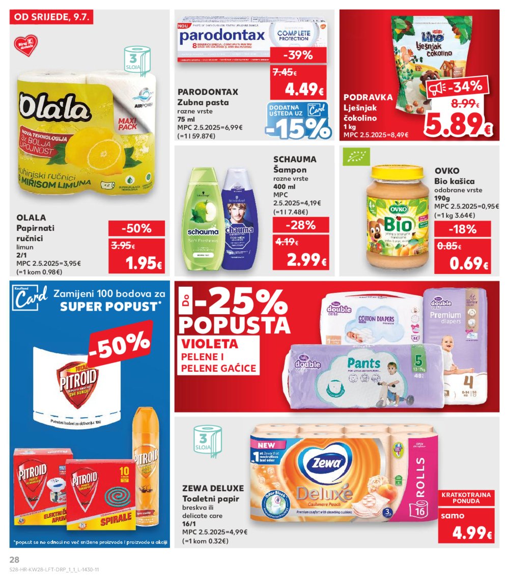 Kaufland katalog Akcija 09.07.-15.07.2025. VG, Po, Ro, Vo, Vu, DS, Ma
