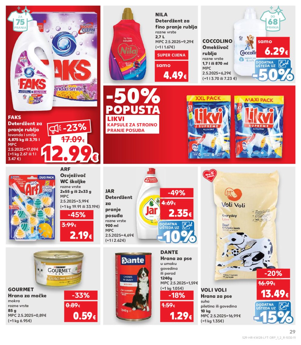 Kaufland katalog Akcija 09.07.-15.07.2025. VG, Po, Ro, Vo, Vu, DS, Ma