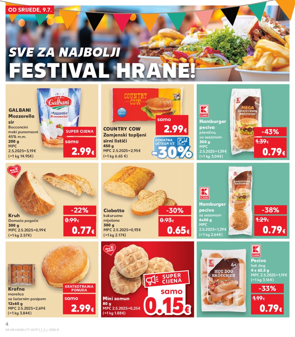 Kaufland katalog Akcija 09.07.-15.07.2025. VG, Po, Ro, Vo, Vu, DS, Ma