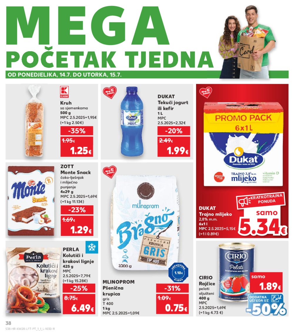Kaufland katalog Akcija 09.07.-15.07.2025. VG, Po, Ro, Vo, Vu, DS, Ma