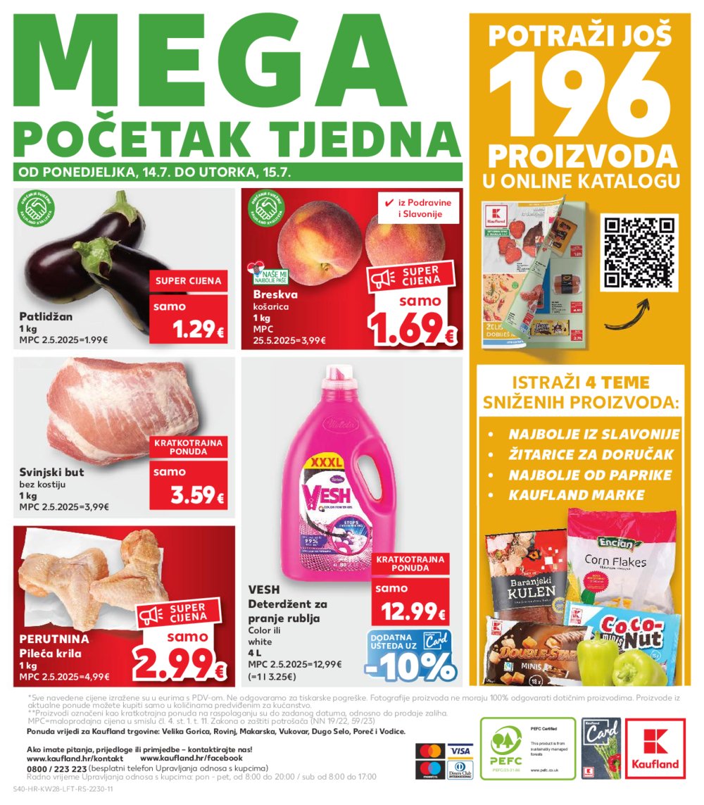 Kaufland katalog Akcija 09.07.-15.07.2025. VG, Po, Ro, Vo, Vu, DS, Ma