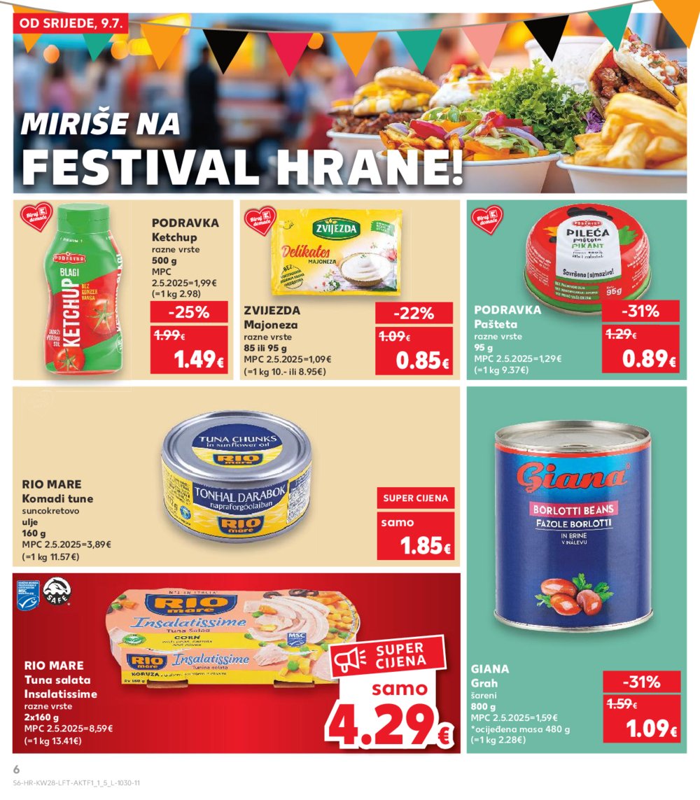 Kaufland katalog Akcija 09.07.-15.07.2025. VG, Po, Ro, Vo, Vu, DS, Ma