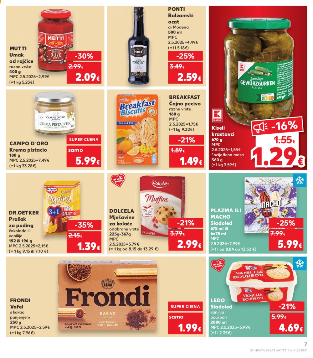 Kaufland katalog Akcija 09.07.-15.07.2025. VG, Po, Ro, Vo, Vu, DS, Ma