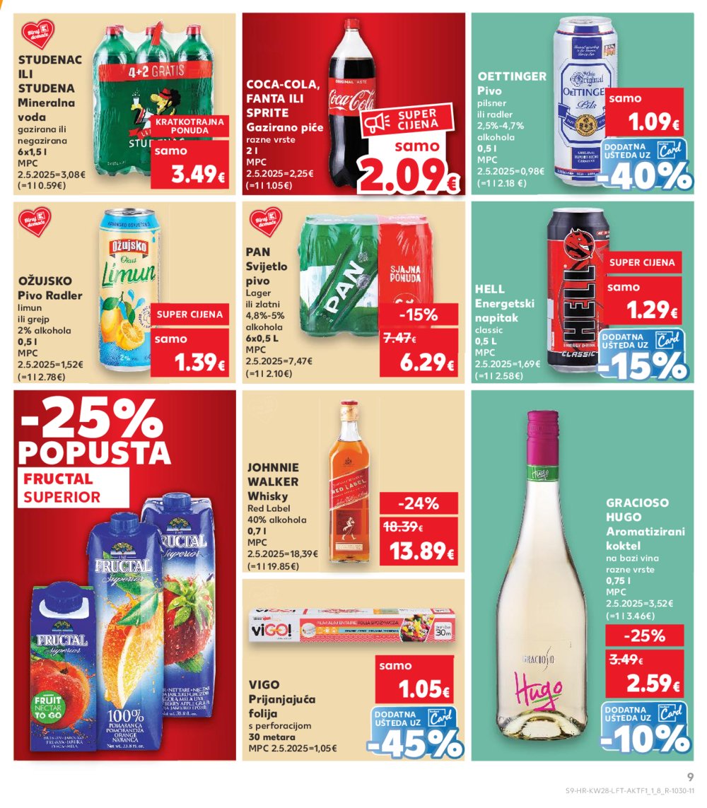 Kaufland katalog Akcija 09.07.-15.07.2025. VG, Po, Ro, Vo, Vu, DS, Ma