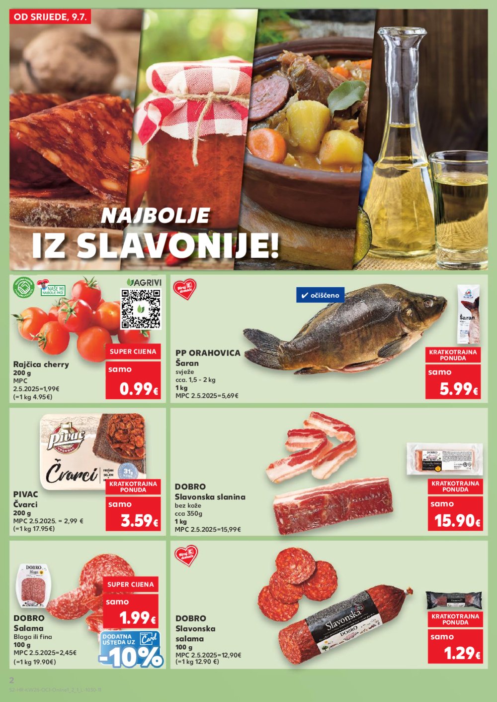 Kaufland katalog Kaufland marke 09.07.-15.07.2025. Odabrane poslovnice