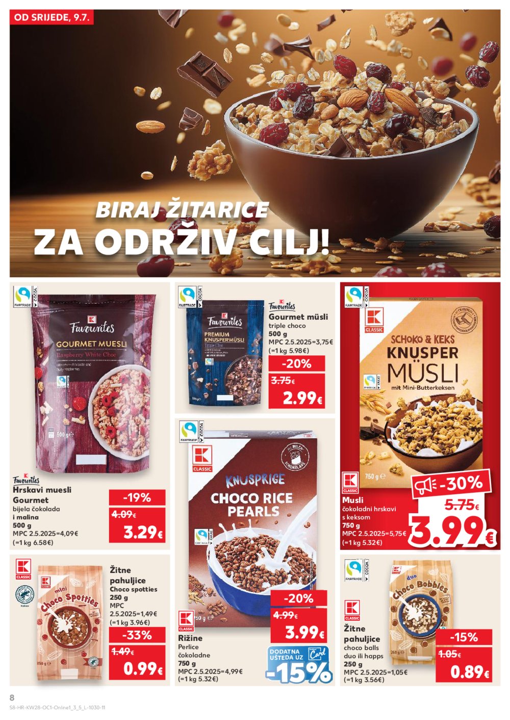Kaufland katalog Kaufland marke 09.07.-15.07.2025. Odabrane poslovnice