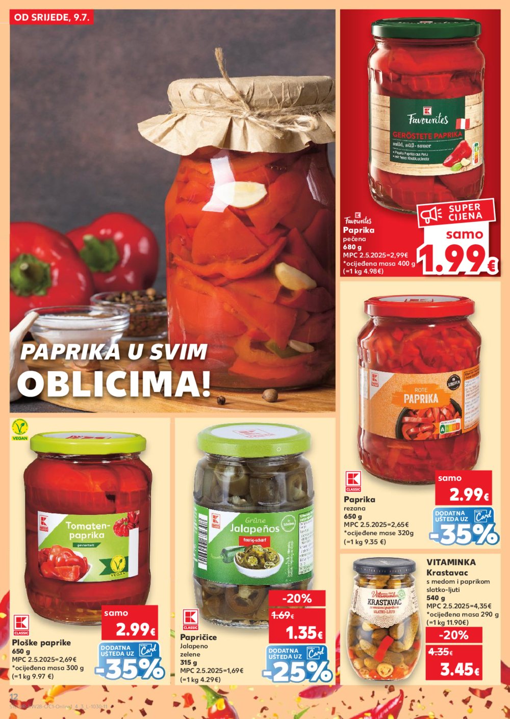 Kaufland katalog Kaufland marke 09.07.-15.07.2025. Odabrane poslovnice