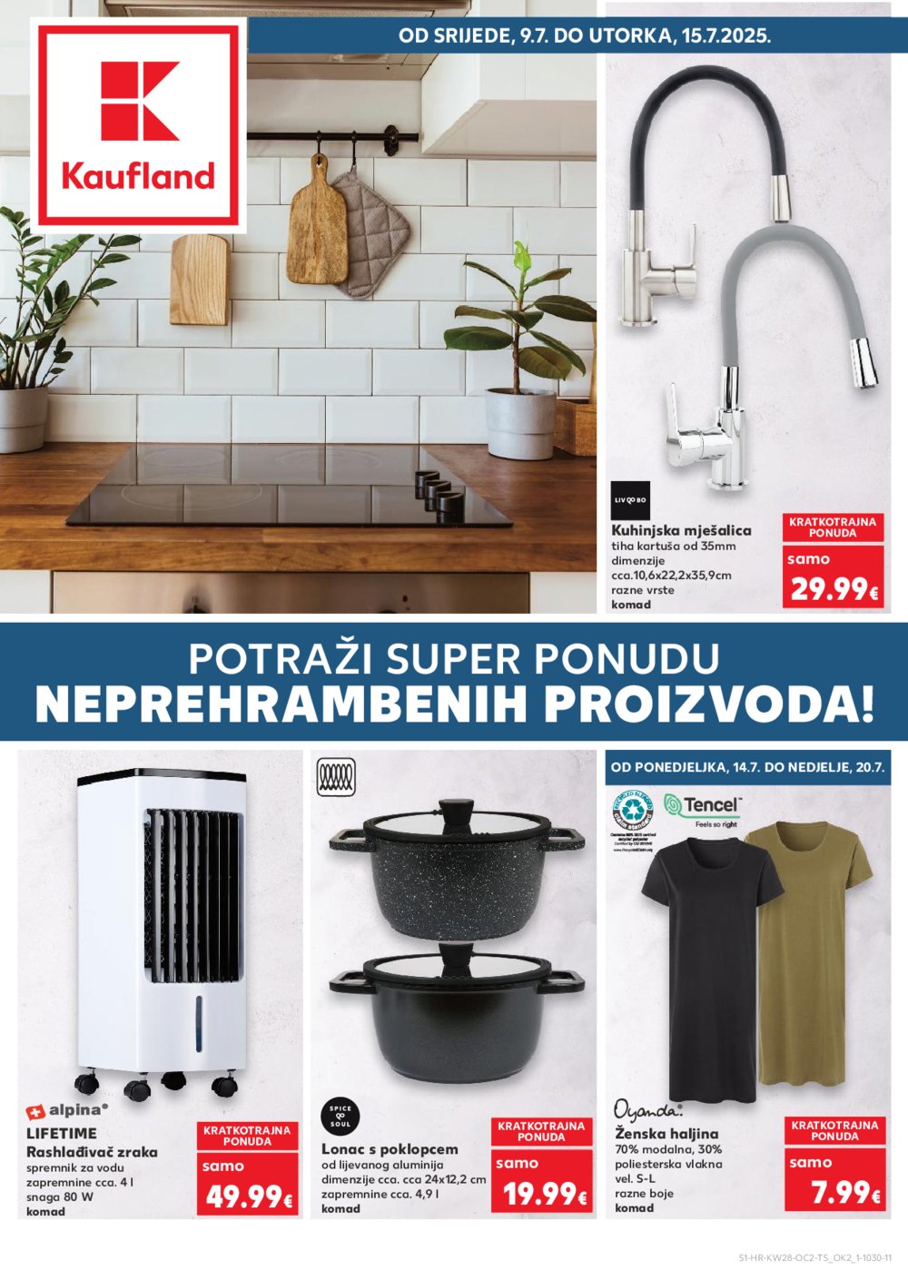 Kaufland katalog Neprehrambenih proizvoda 09.07.-15.07.2025. Odabrane poslovnice