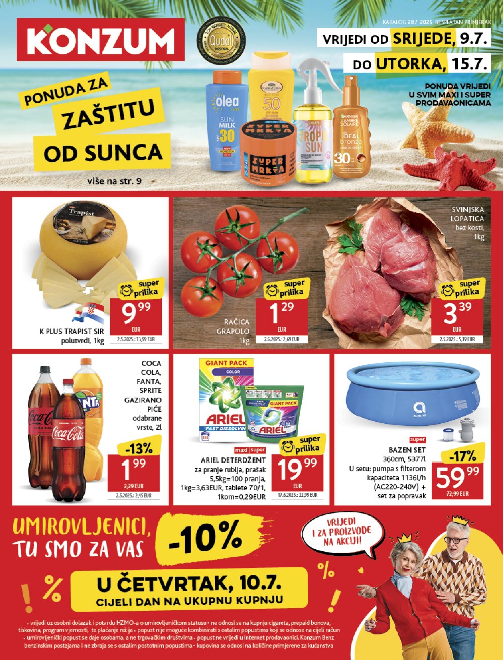 Konzum katalog Akcija 09.07. - 15.07.2025.