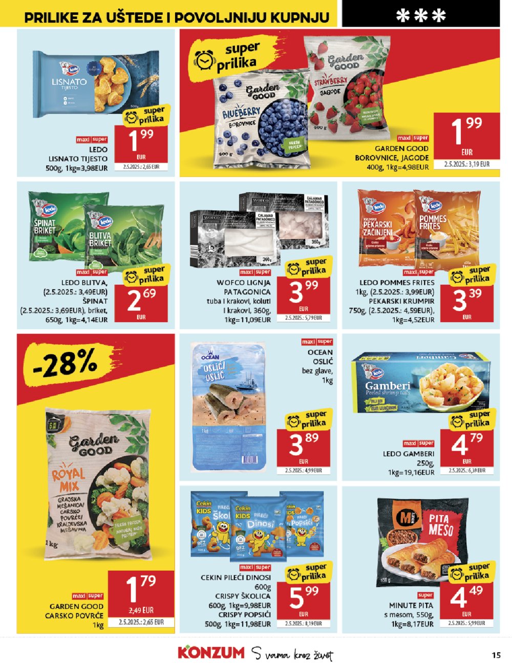 Konzum katalog Akcija 09.07. - 15.07.2025.
