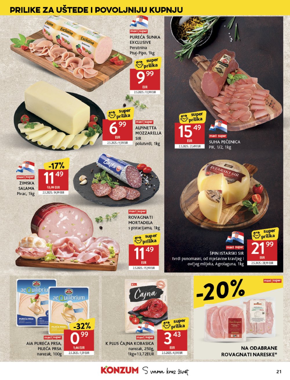 Konzum katalog Akcija 09.07. - 15.07.2025.