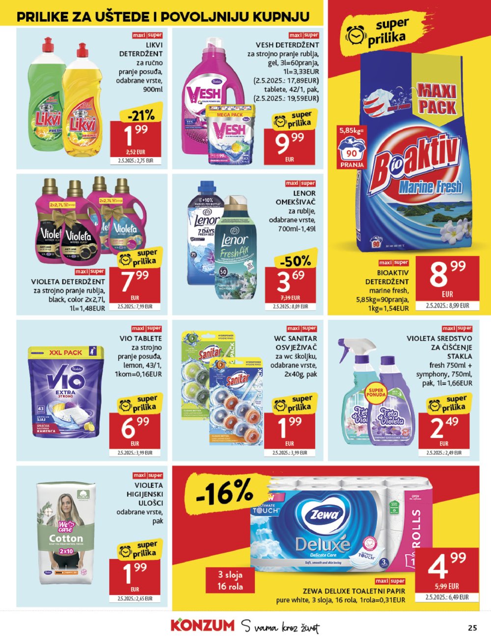Konzum katalog Akcija 09.07. - 15.07.2025.