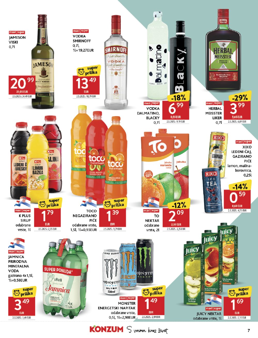 Konzum katalog Akcija 09.07. - 15.07.2025.