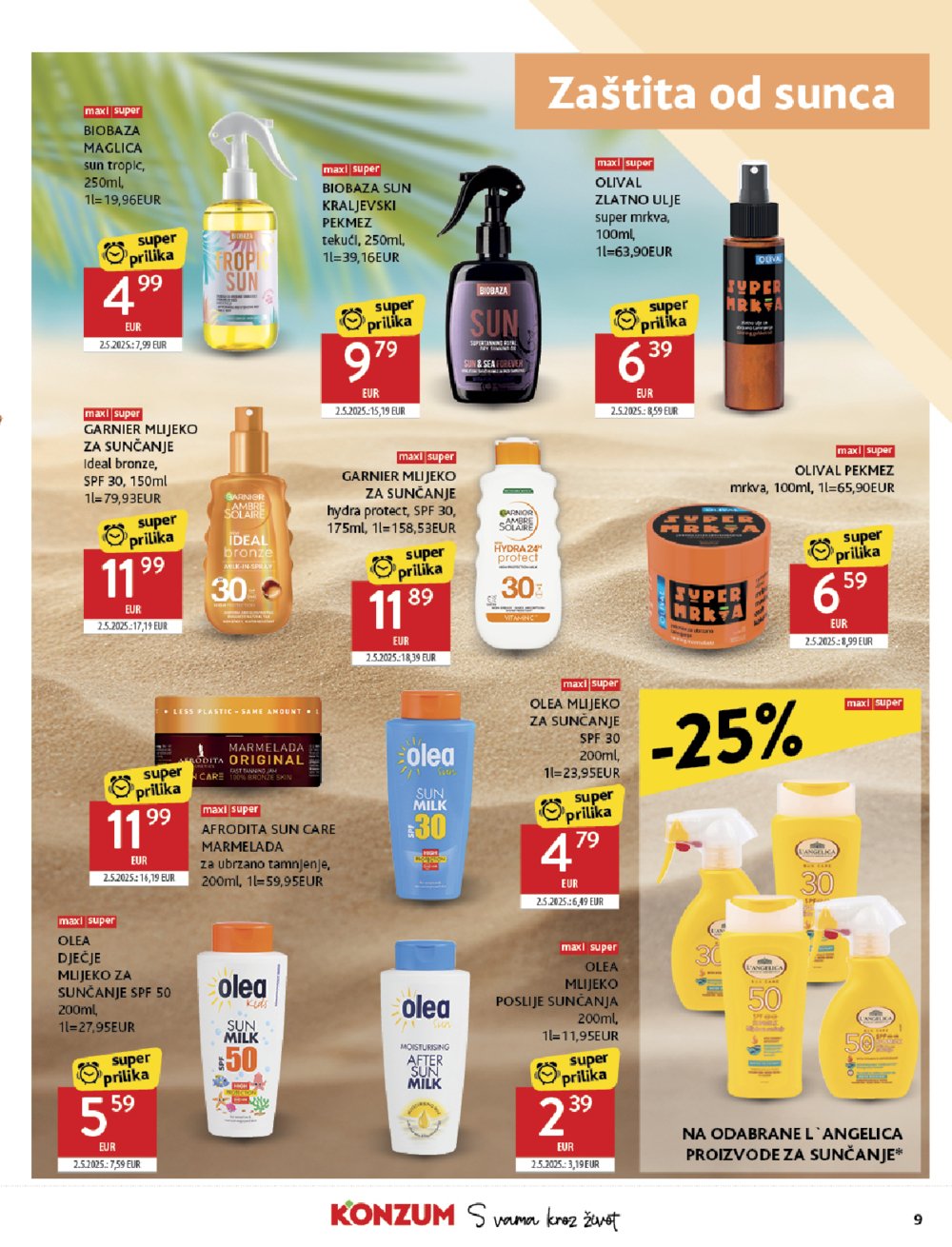 Konzum katalog Akcija 09.07. - 15.07.2025.