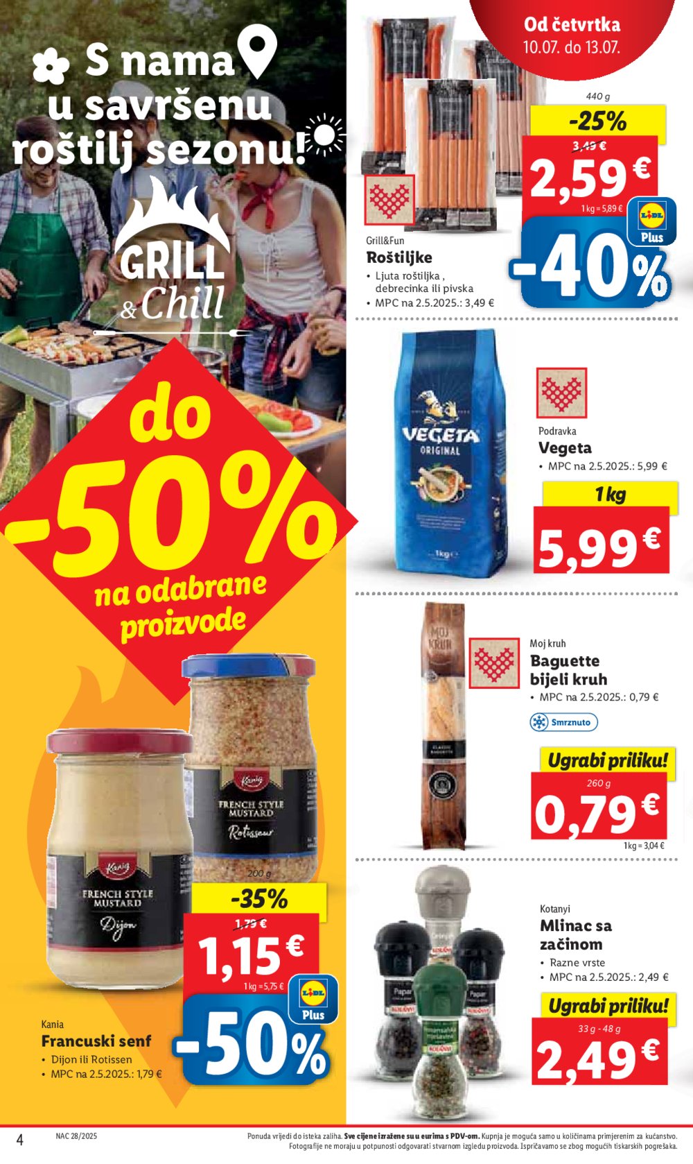 Lidl katalog Super ponuda od četvrtka 10.07.-13.07.2025.