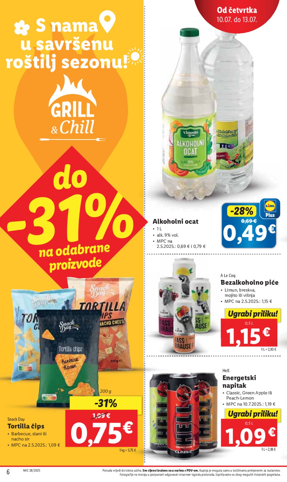 Lidl katalog Super ponuda od četvrtka 10.07.-13.07.2025.