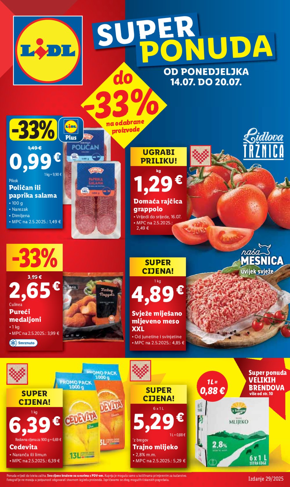Lidl katalog Super ponuda od ponedjeljka 14.07.-20.07.2025.