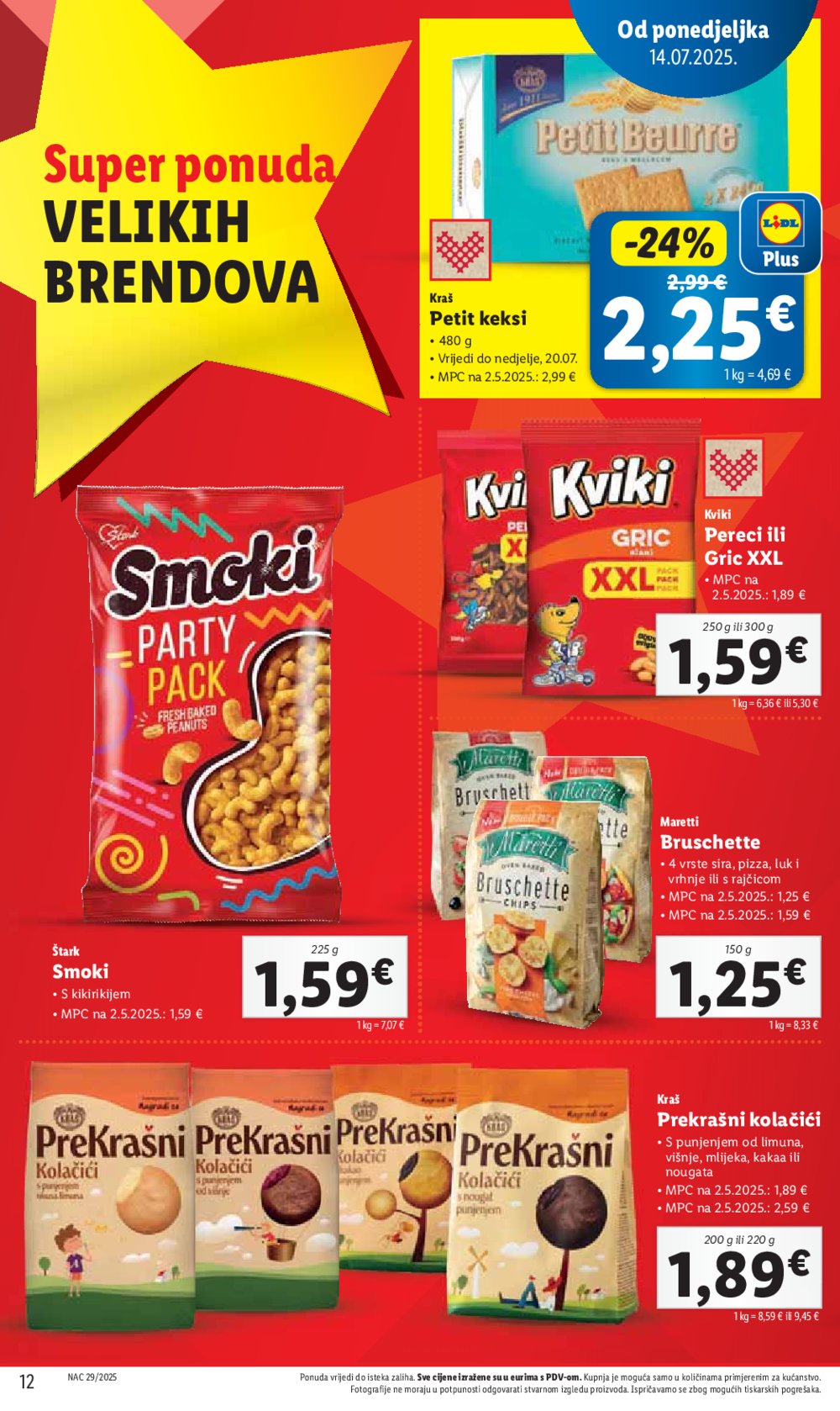 Lidl katalog Super ponuda od ponedjeljka 14.07.-20.07.2025.