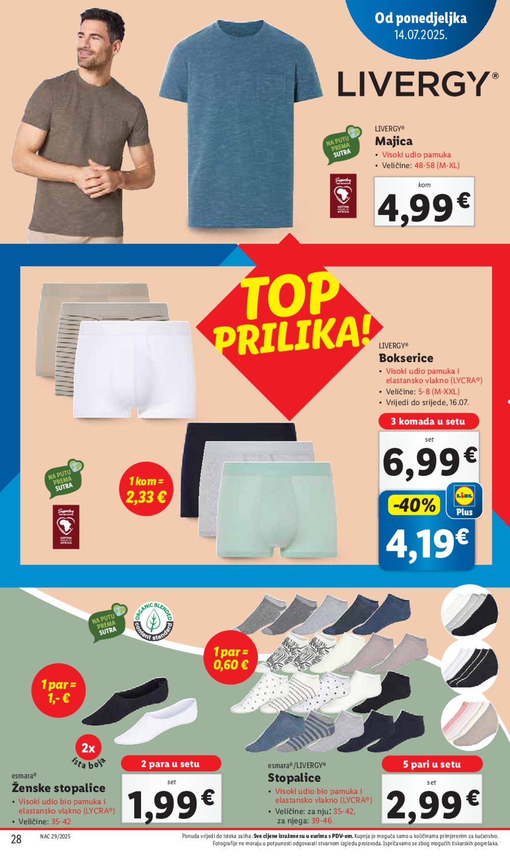 Lidl katalog Super ponuda od ponedjeljka 14.07.-20.07.2025.
