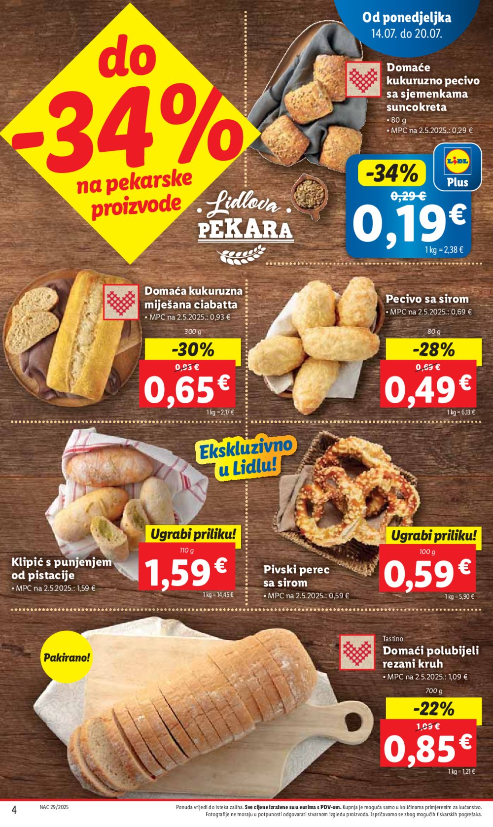 Lidl katalog Super ponuda od ponedjeljka 14.07.-20.07.2025.