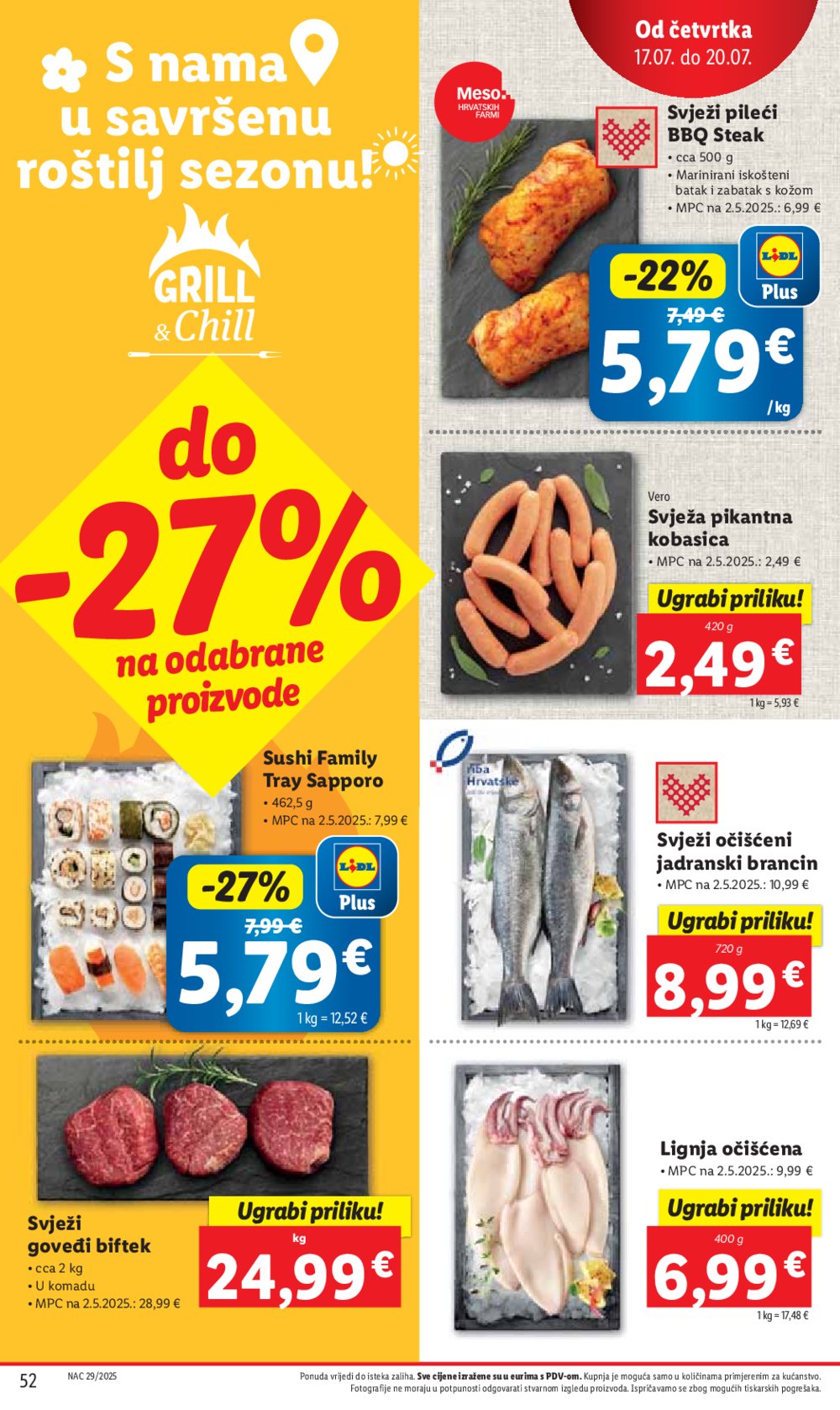 Lidl katalog Super ponuda od ponedjeljka 14.07.-20.07.2025.