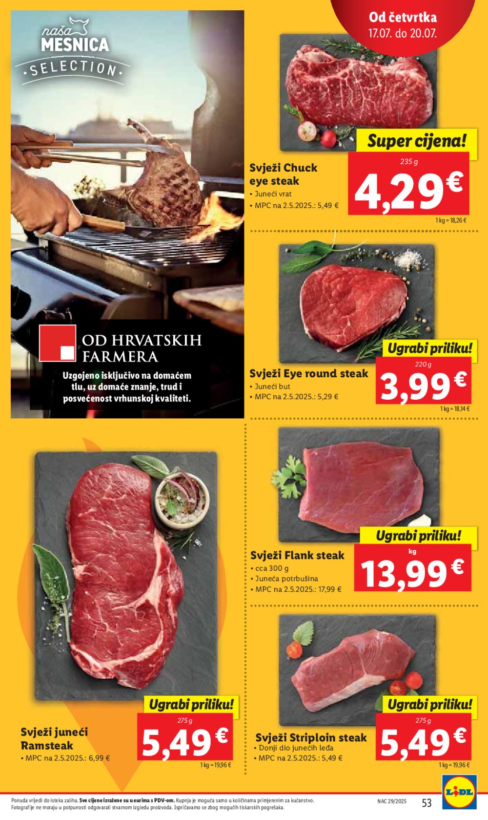 Lidl katalog Super ponuda od ponedjeljka 14.07.-20.07.2025.
