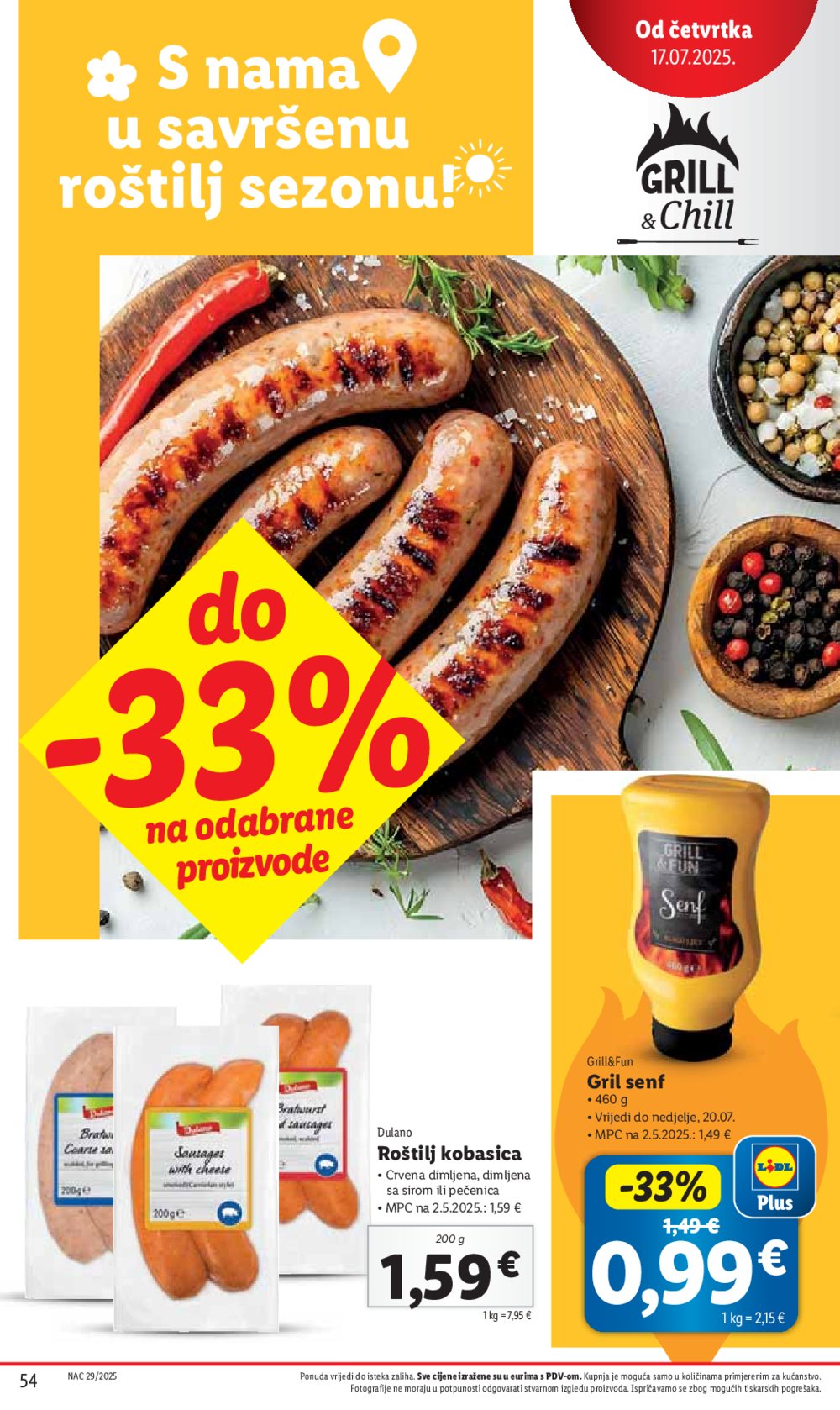 Lidl katalog Super ponuda od ponedjeljka 14.07.-20.07.2025.