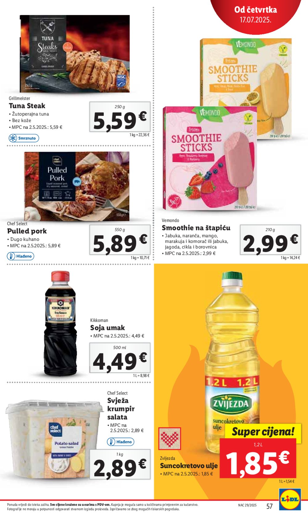 Lidl katalog Super ponuda od ponedjeljka 14.07.-20.07.2025.