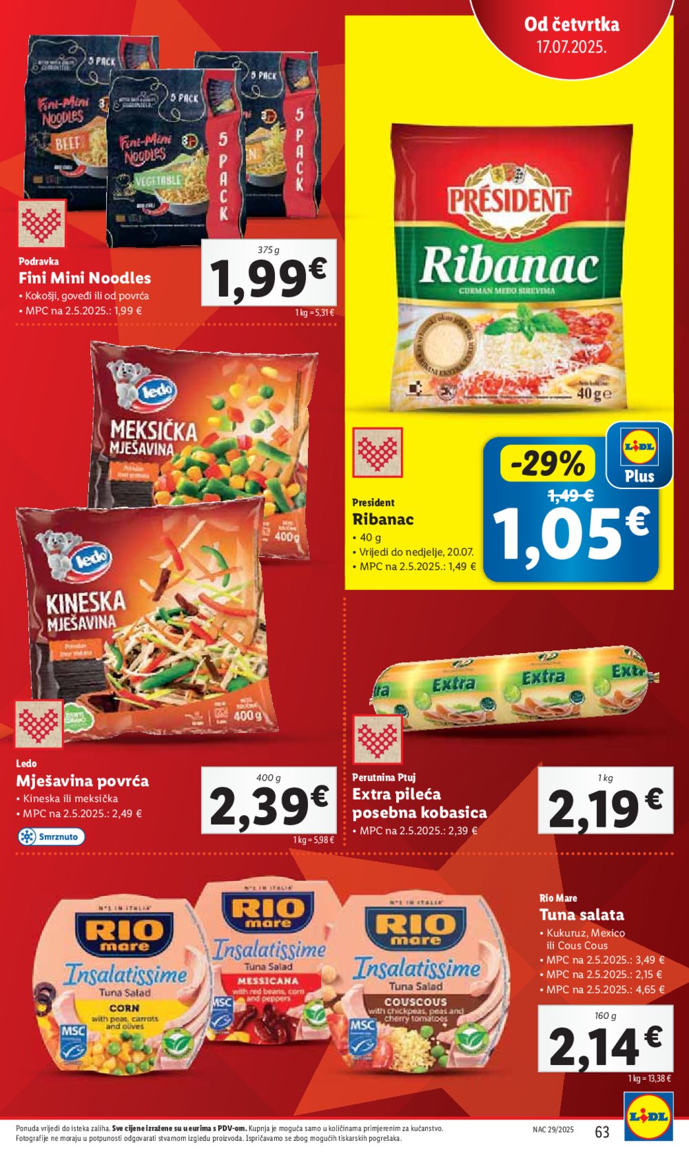 Lidl katalog Super ponuda od ponedjeljka 14.07.-20.07.2025.