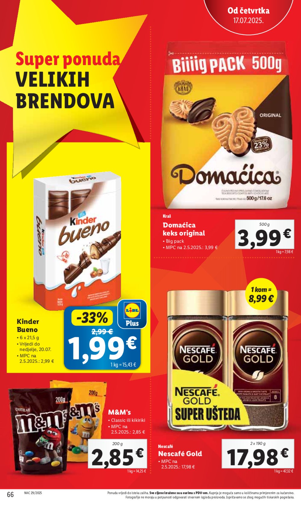 Lidl katalog Super ponuda od ponedjeljka 14.07.-20.07.2025.