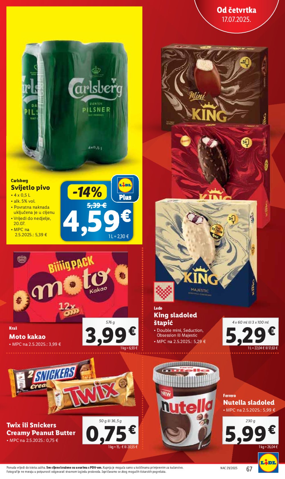 Lidl katalog Super ponuda od ponedjeljka 14.07.-20.07.2025.