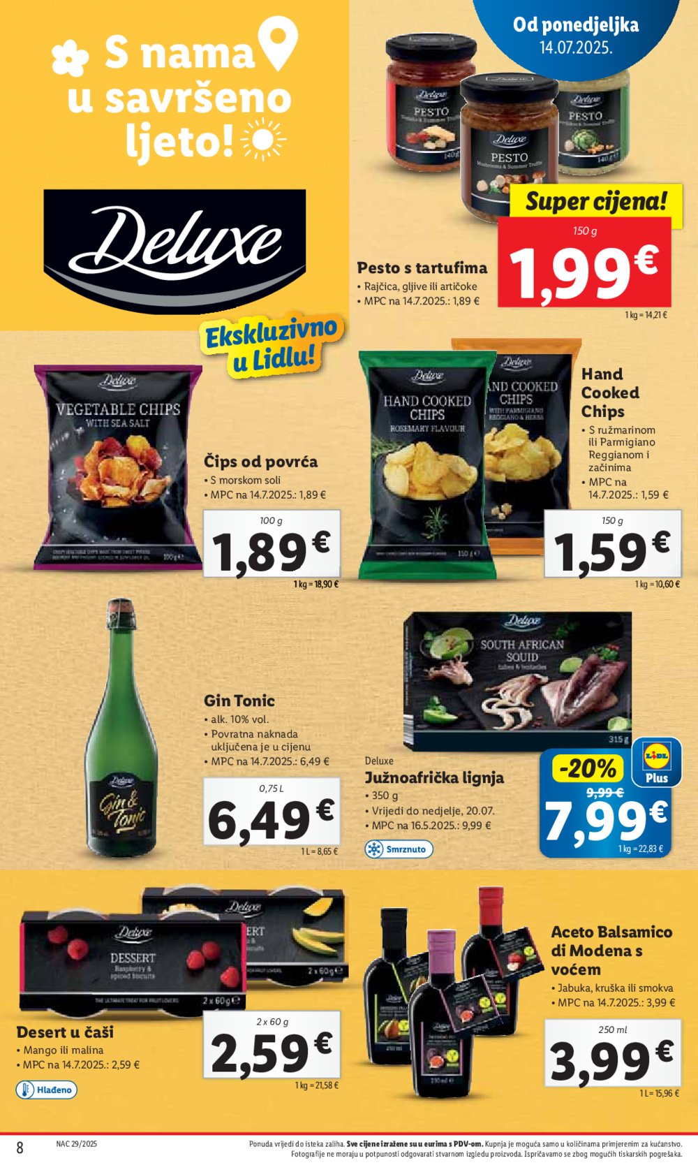 Lidl katalog Super ponuda od ponedjeljka 14.07.-20.07.2025.