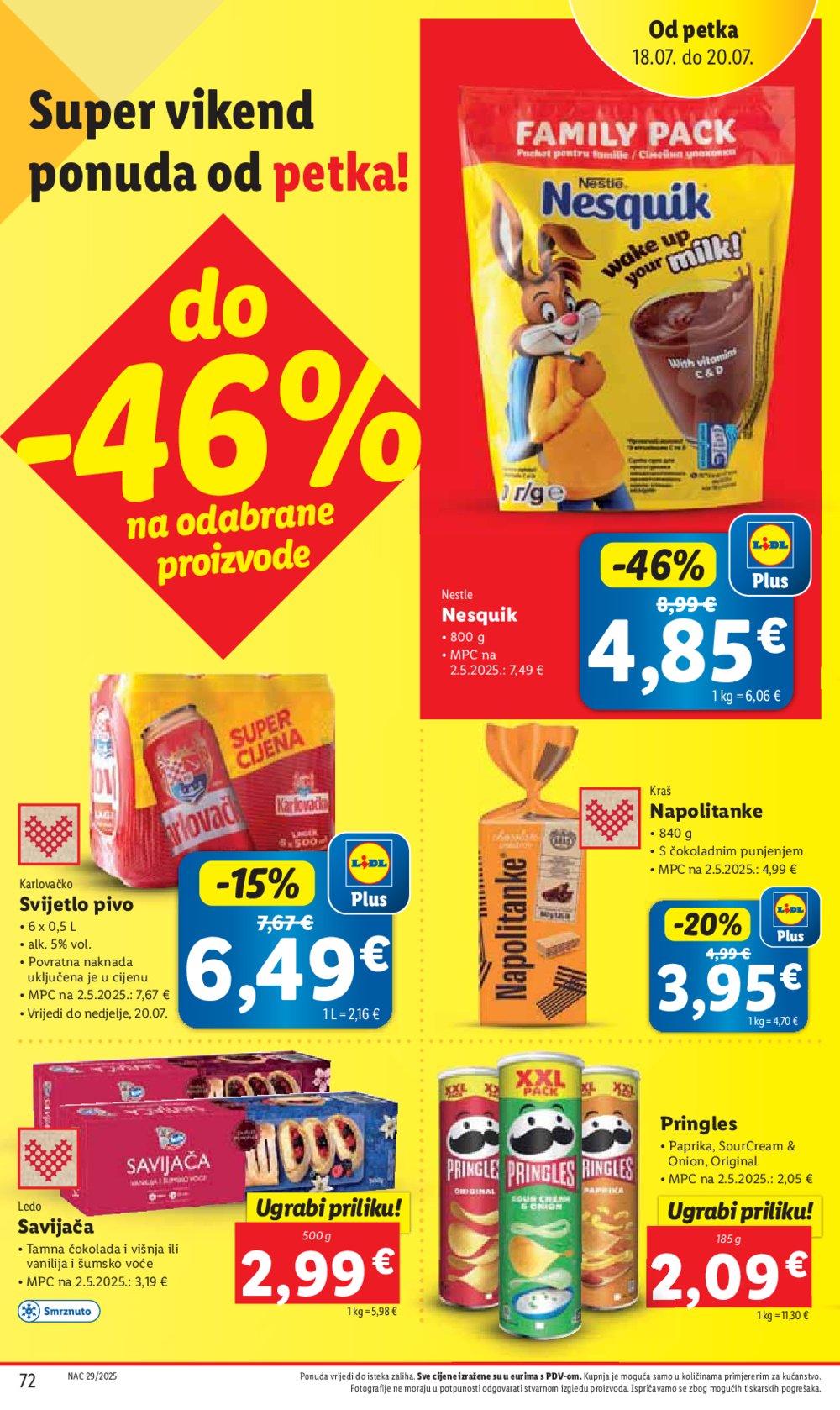 Lidl katalog Super ponuda od ponedjeljka 14.07.-20.07.2025.